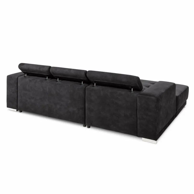 SOMETA Sofas & Couches-Ecksofa Cocoon Samt Graphit