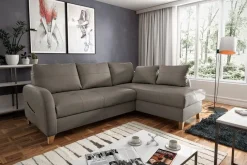 Schlafsofas|Schlafsofas| Ecksofa Compact Dunkelgrau