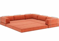 INNOVATION LIVING Schlafsofas|Schlafsofas-Ecksofa Corner CozyPad Rust Orange