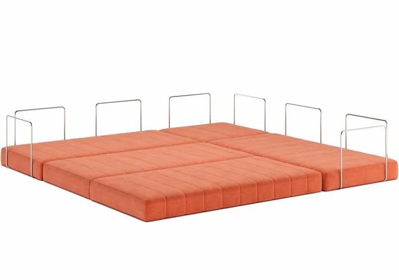 INNOVATION LIVING Schlafsofas|Schlafsofas-Ecksofa Corner CozyPad Rust Orange