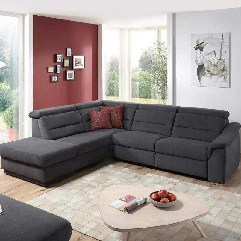 ComfortPlan Sofas & Couches-Ecksofa Cosmo S Grau