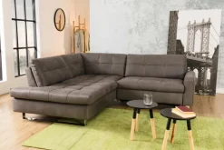 Schlafsofas|Schlafsofas-Ecksofa Dallas Quartz Grey