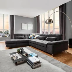 ComfortPlan Sofas & Couches-Ecksofa Elegance Black