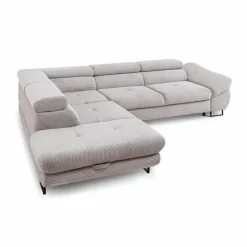 Schlafsofas|Sofas & Couches| Ecksofa Fabio Hellgrau
