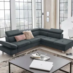 Exxpo by Gala Schlafsofas|Schlafsofas-Ecksofa Fiji Steel