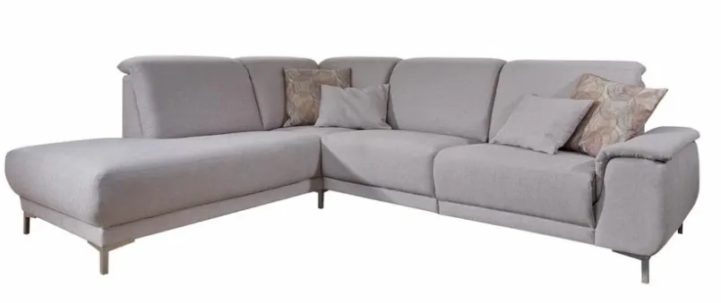 DIETSCH Sofas & Couches-Ecksofa Fortuna Platin