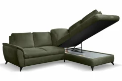 Schlafsofas|Schlafsofas-Ecksofa Geneva Grün