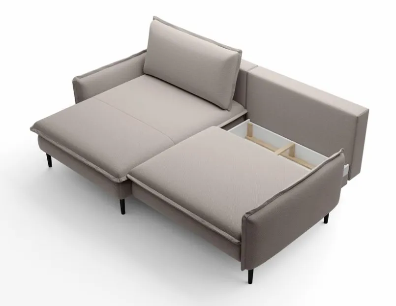 Schlafsofas|Schlafsofas| Ecksofa Glossy II Dove