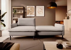 Schlafsofas|Schlafsofas| Ecksofa Glossy II Dove