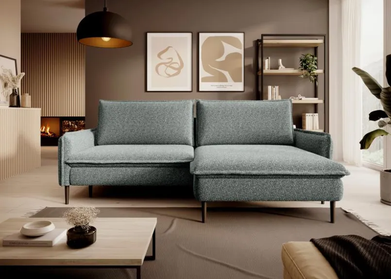 Schlafsofas|Schlafsofas-Ecksofa Glossy II Mint
