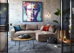 Schlafsofas|Schlafsofas-Ecksofa Janis Taupe