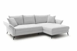 SOMETA Schlafsofas|Schlafsofas-Ecksofa Janus de Luxe Silver