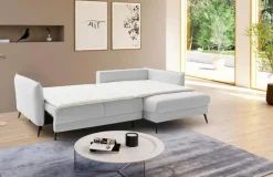 SOMETA Schlafsofas|Schlafsofas-Ecksofa Janus de Luxe Silver