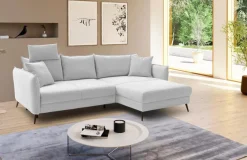 SOMETA Schlafsofas|Schlafsofas-Ecksofa Janus de Luxe Silver