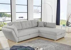 Schlafsofas|Schlafsofas-Ecksofa Jengen Grau