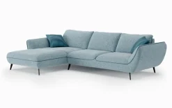 SOMETA Sofas & Couches-Ecksofa Joleen Aqua / Petrol