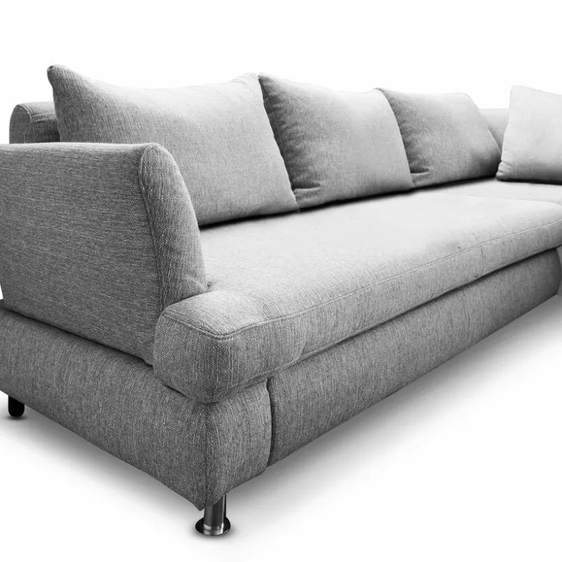 Schlafsofas|Sofas & Couches-Ecksofa Leo Grau