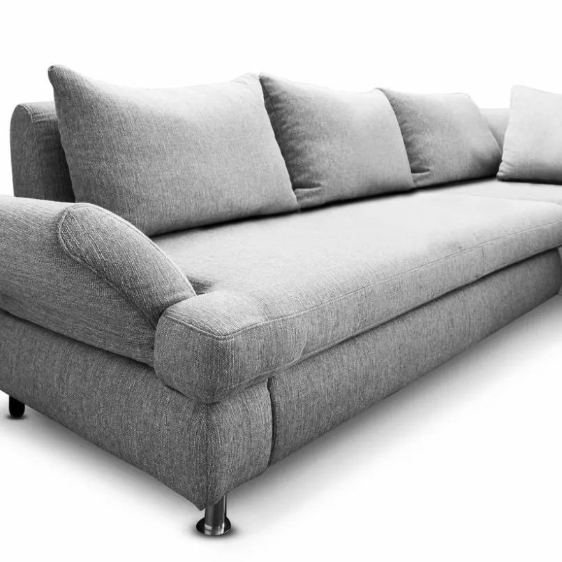 Schlafsofas|Sofas & Couches-Ecksofa Leo Grau