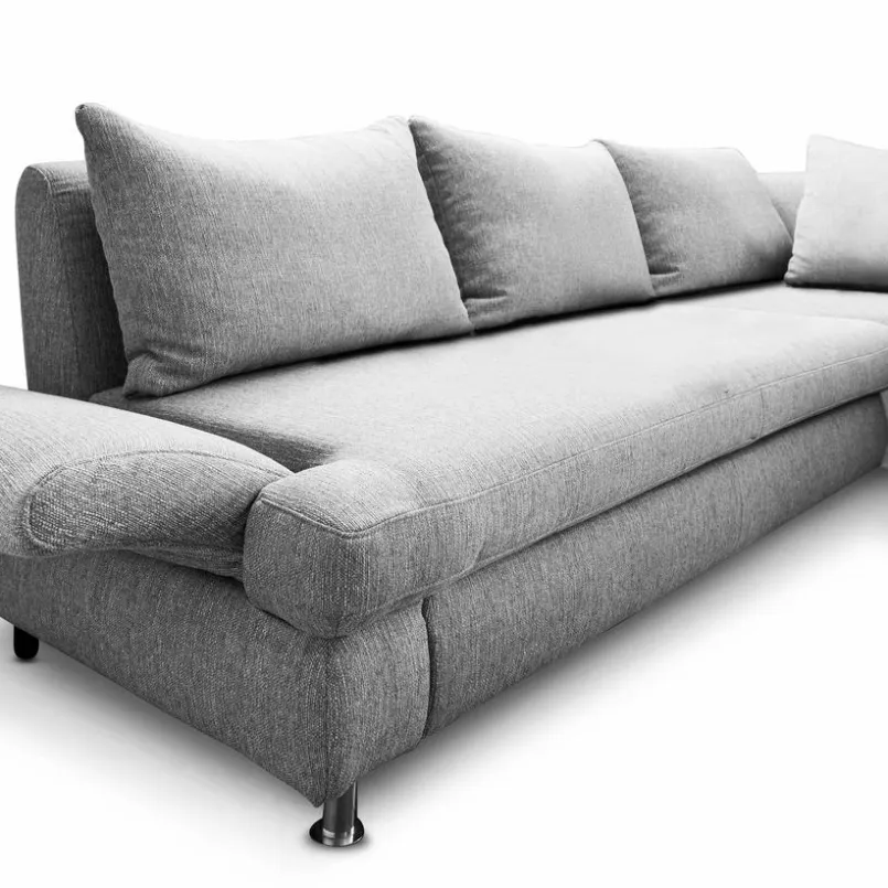 Schlafsofas|Sofas & Couches-Ecksofa Leo Grau
