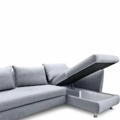 Schlafsofas|Sofas & Couches-Ecksofa Leo Grau
