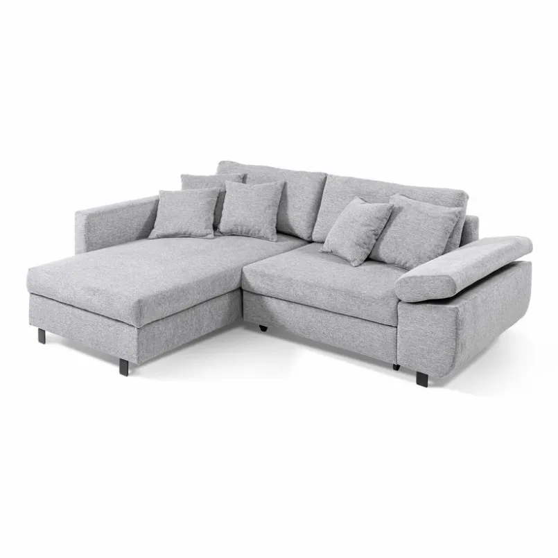 filippo Schlafsofas|Schlafsofas-Ecksofa Livorno Mittelgrau
