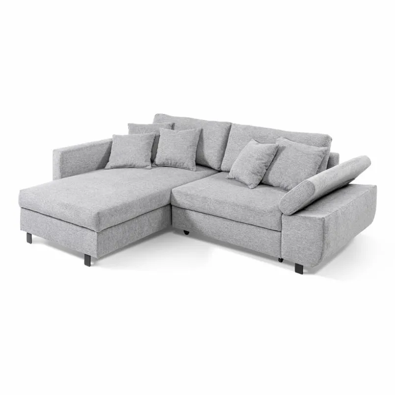 filippo Schlafsofas|Schlafsofas-Ecksofa Livorno Mittelgrau