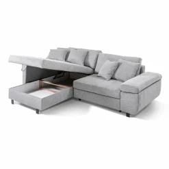 filippo Schlafsofas|Schlafsofas-Ecksofa Livorno Mittelgrau