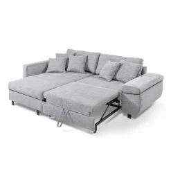 filippo Schlafsofas|Schlafsofas-Ecksofa Livorno Mittelgrau