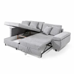 filippo Schlafsofas|Schlafsofas-Ecksofa Livorno Mittelgrau