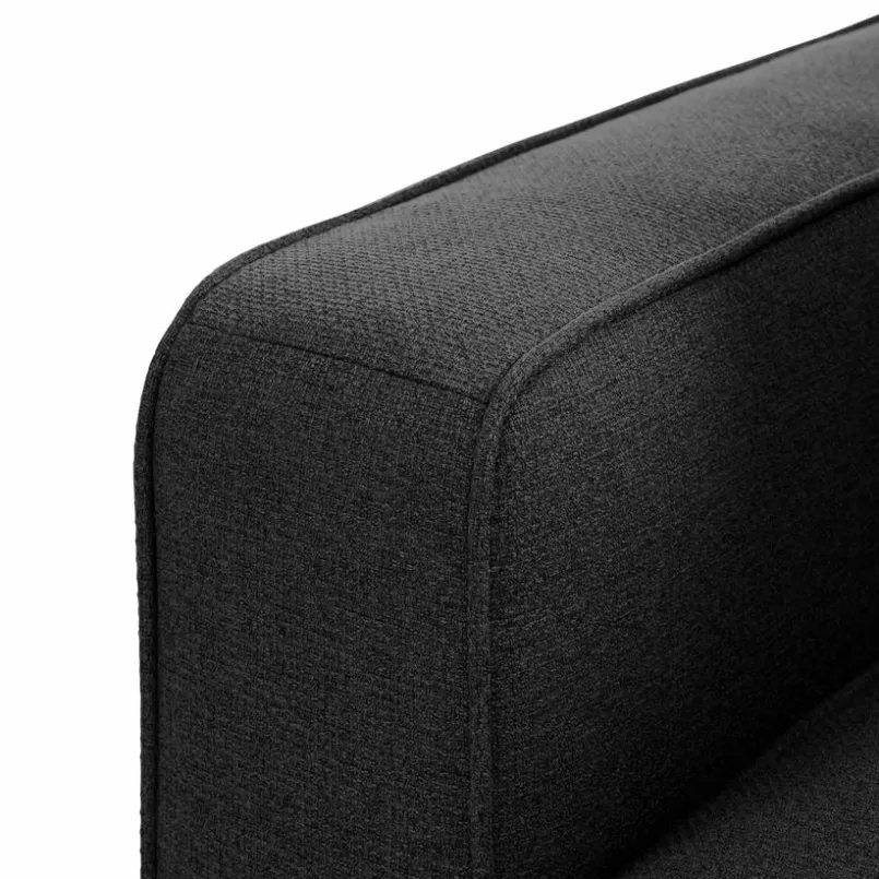 Schlafsofas|Schlafsofas-Ecksofa Lyon Dunkelgrau