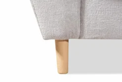BOOOM Schlafsofas|Schlafsofas-Ecksofa mit Hocker Rice Grau