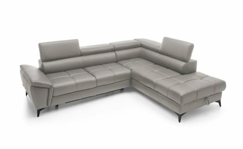 Schlafsofas|Schlafsofas| Ecksofa Mocca Grau