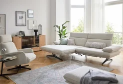 Musterring Sofas & Couches-Ecksofa MR 455 Hellgrau