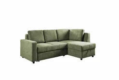 Schlafsofas|Schlafsofas-Ecksofa Multiflex Plus Dunkelgrün
