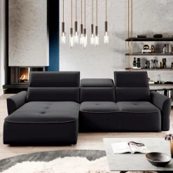 Schlafsofas|Schlafsofas-Ecksofa Murillo Black