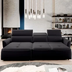 Schlafsofas|Schlafsofas-Ecksofa Murillo Black