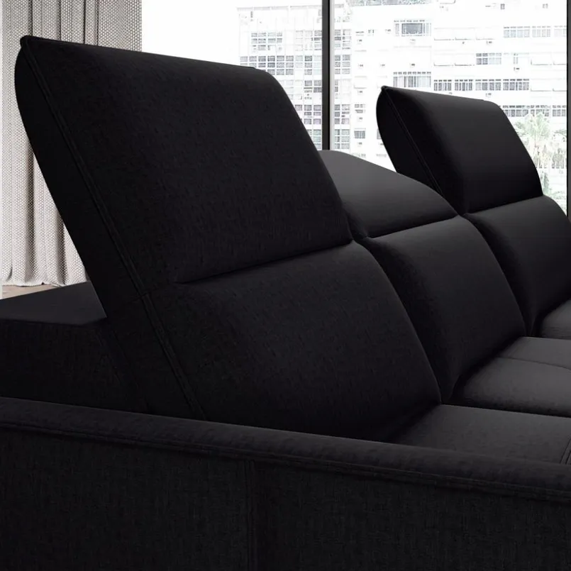 Schlafsofas|Schlafsofas-Ecksofa Murillo Black