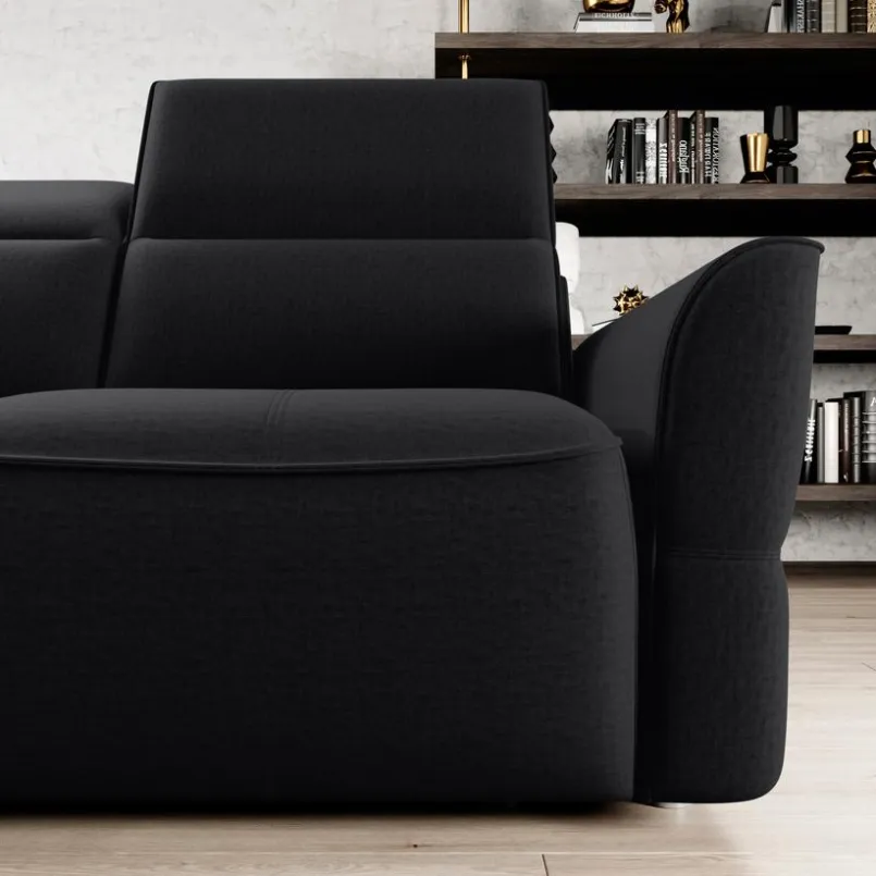 Schlafsofas|Schlafsofas-Ecksofa Murillo Black