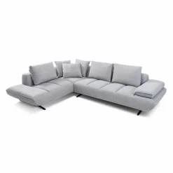 Sofas & Couches-Ecksofa Pratola Hellgrau