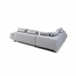 Sofas & Couches-Ecksofa Pratola Hellgrau