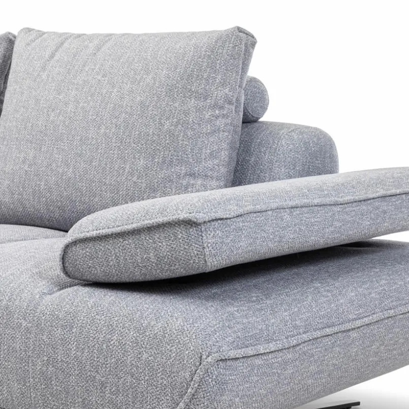 Sofas & Couches-Ecksofa Pratola Hellgrau