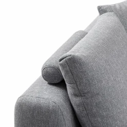 Sofas & Couches-Ecksofa Pratola Hellgrau