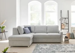 ComfortPlan Schlafsofas|Schlafsofas-Ecksofa Puzzle Silver