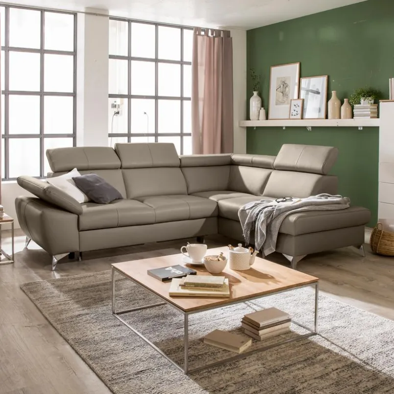 Schlafsofas|Schlafsofas-Ecksofa Rio Schlamm
