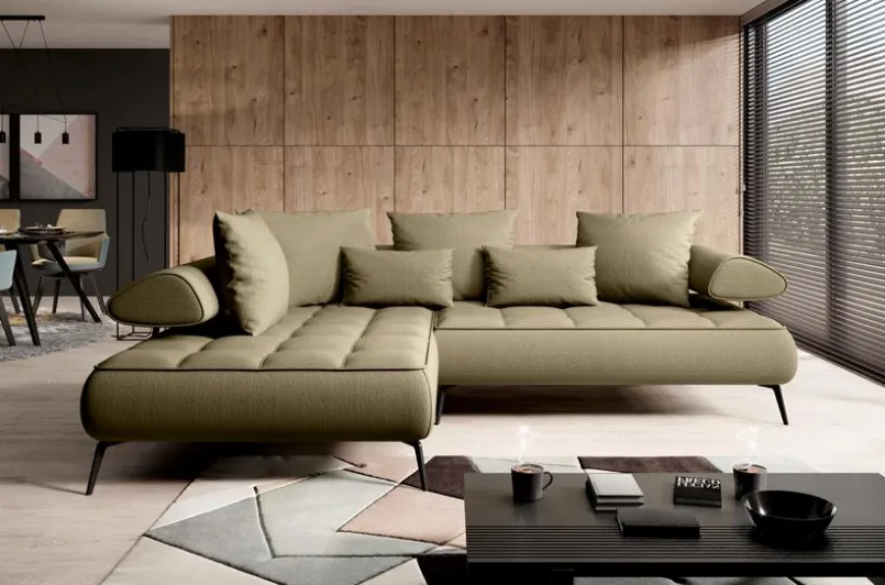 Schlafsofas|Schlafsofas| Ecksofa Seledo Olive