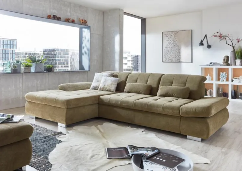 ComfortPlan Sofas & Couches-Ecksofa Sherman Olive