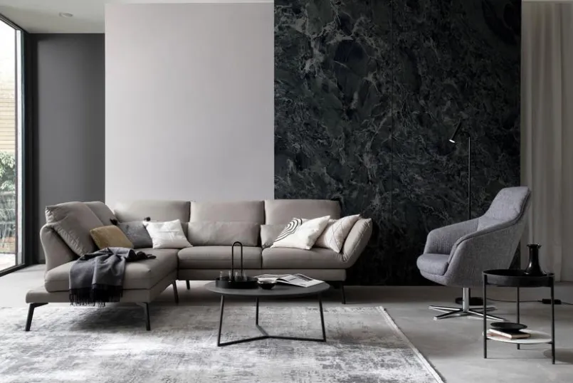 SCHÖNER WOHNEN-Kollektion Sofas & Couches-Ecksofa Spin Grey