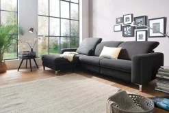 Portobello Sofas & Couches-Ecksofa Sunderland Anthrazit