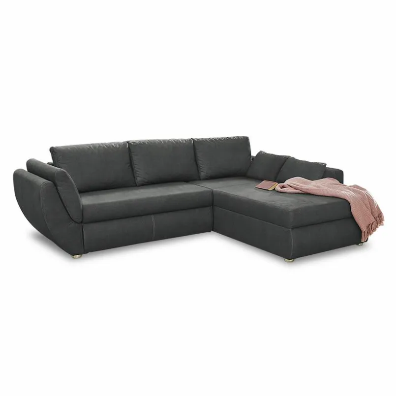 Schlafsofas|Schlafsofas-Ecksofa Taifun Dunkelgrau