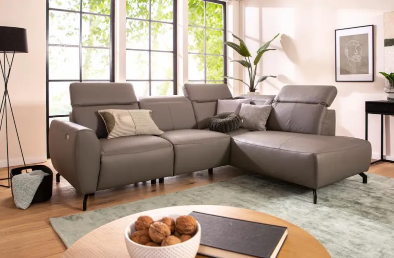 Sofas & Couches-Ecksofa Tampa Grau